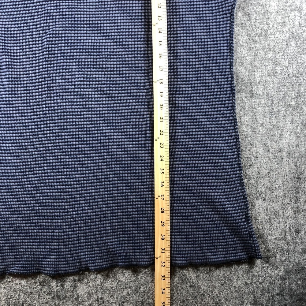 RRL Ralph Lauren Mens XL Waffle Thermal Shirt Blue USA Stripe Cotton - Picture 7 of 14